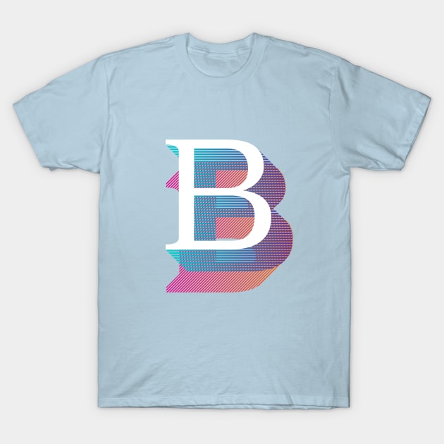 Letter B T-Shirt by MplusC